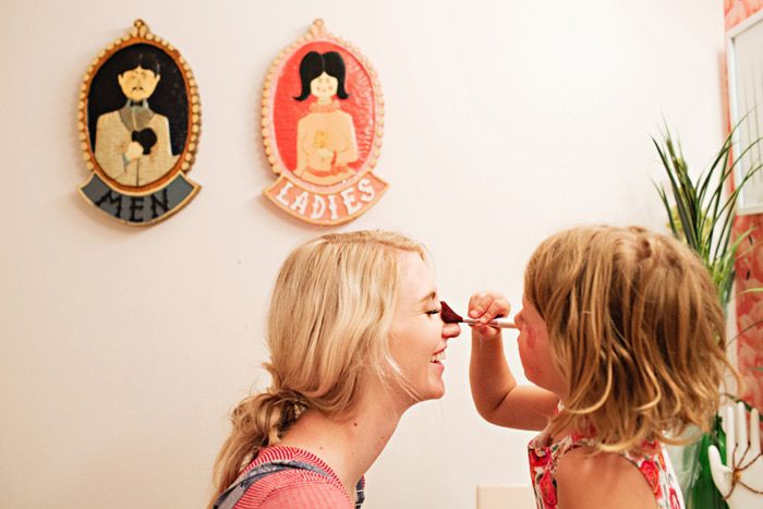 dressing up mom